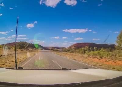 Stuart Highway Between Marla And Alice Springs