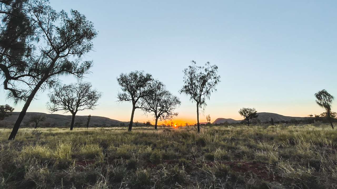 Sunset At Docker River Campground