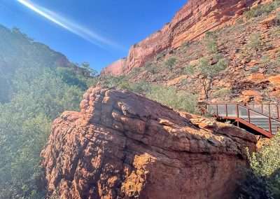 Viewing Platform At The End Of The Creek Walk At Kings Canyon