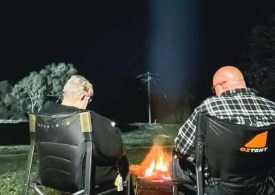 A Peaceful Evening Around The Fire At Lake Pamammaroo Burke And Wills Camp Menindee