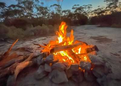 Campfire At Holt Rock Free Camping Area