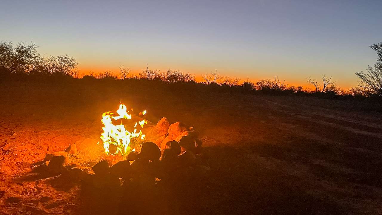 Gregory Creek Campfire On The Oodnadatta Track
