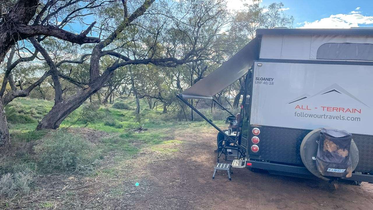 Camping At Orroroo Rest Area Just West Of Town