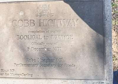 Cobb Highway Plaque