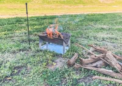 Having A Fire At Lake Pamammaroo Burke And Wills Camp