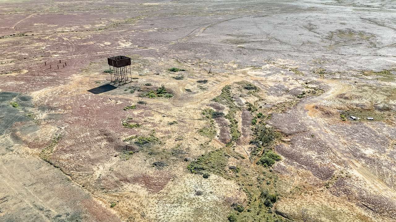 Abandoned Water Tank On Ghan Railway