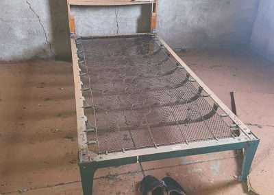 Old Bed In Abandoned Hut