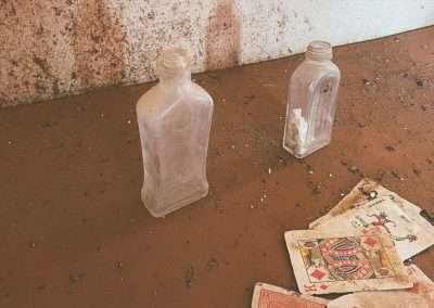 Old Bottles Inside West Mount Hut