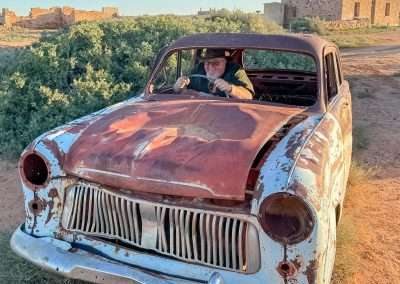Old Car Outside Police Station At Farina