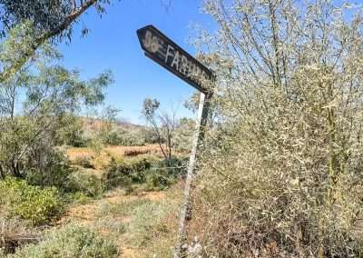 Old Sign To Farina Near Witchelina
