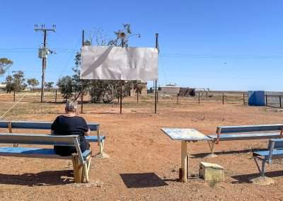 Ooodnadatta Outdoor Cinema We Found A Geocache Here