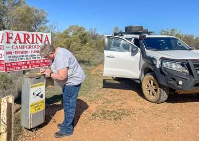Paying Camping Fees At Farina