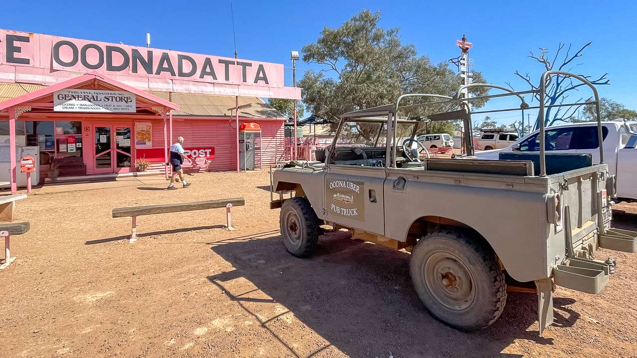 The Pink Roadhouse At Oodnadatta