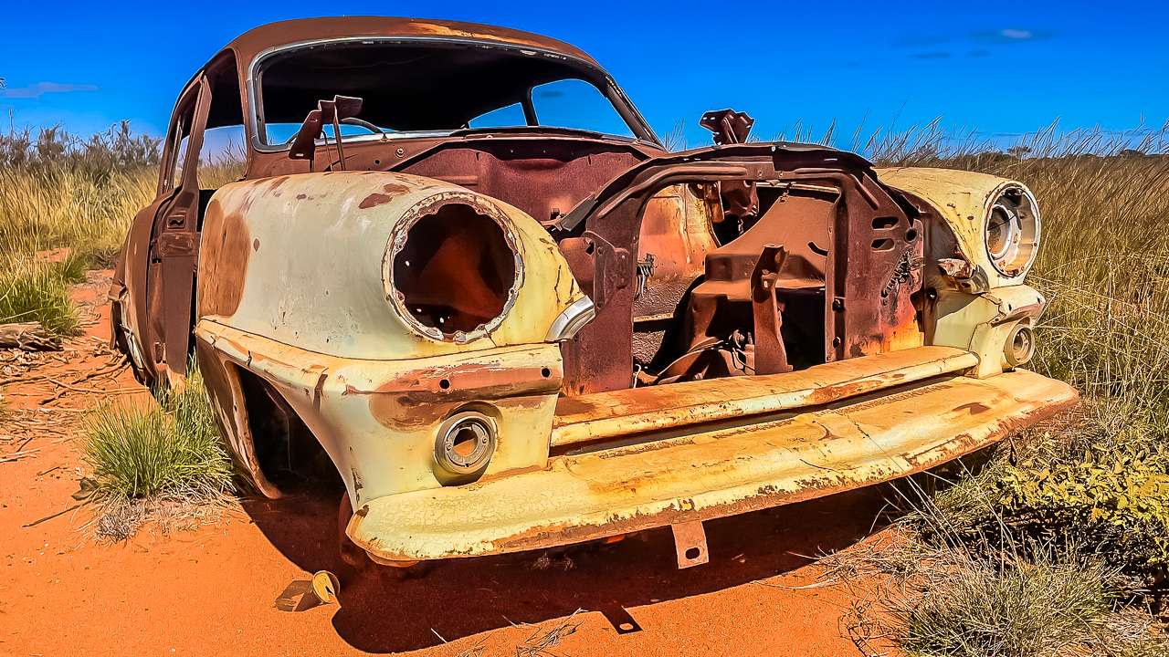 Abandoned Car On GCR
