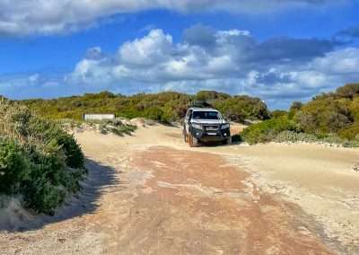 Down A 4wd Track At Hansens Bay Beach Near Cervantes WA