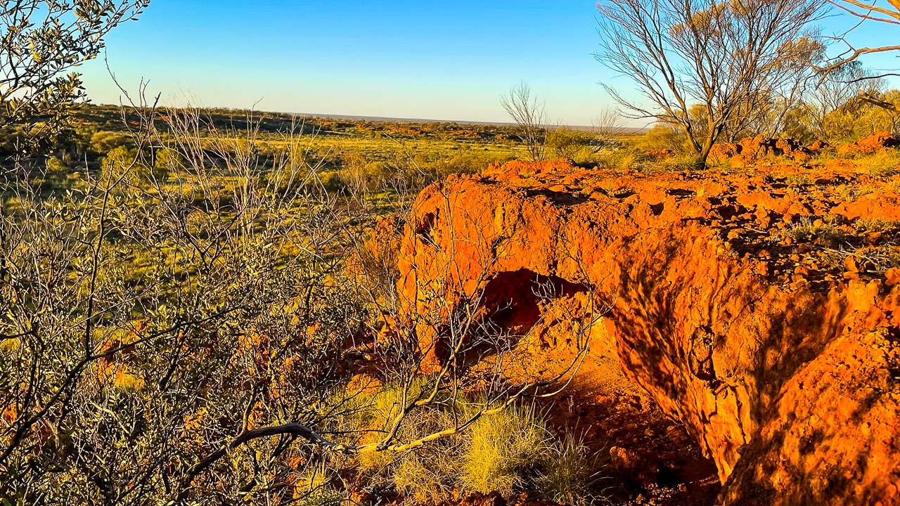 I Climbed The Rocky Escarpment Behind Yarla Kutjarra Camping Area
