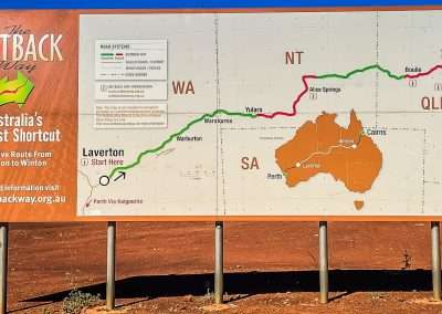 Outback Way Sign Laverton WA