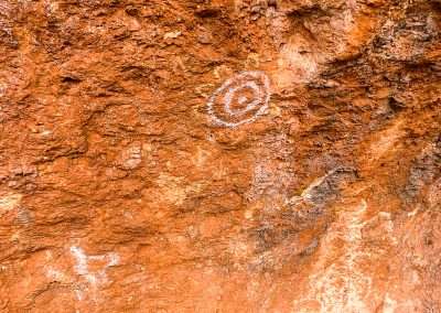 Rock Art In Caves Near White Cross On Great Central Road