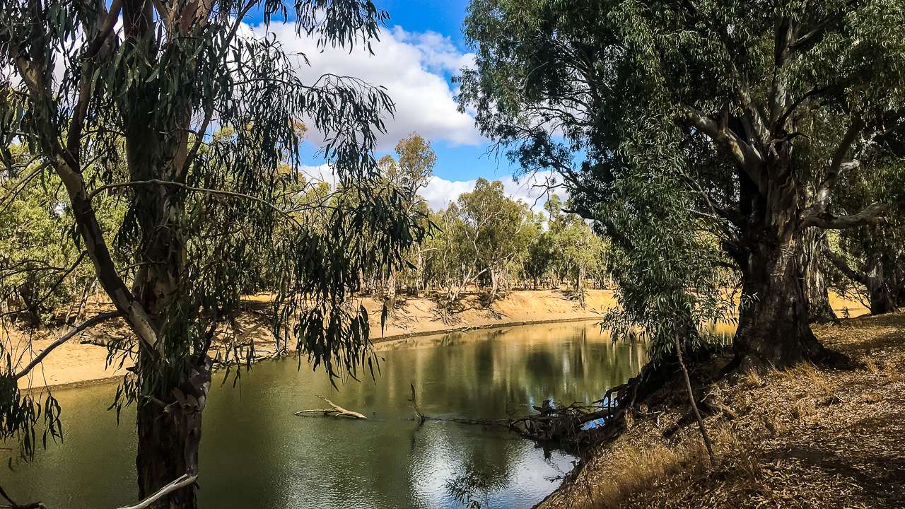 Camping In New South Wales On The Darling River