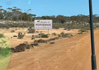 Welcome To Norseman Sign