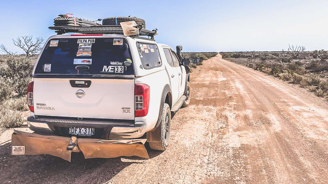 Driving The Old Eyre Highway Near Koonalda
