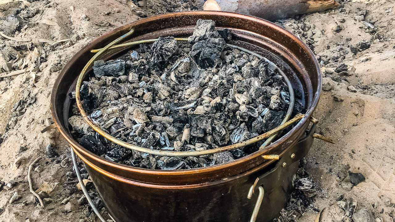 One Of Our Spun Steel Camp Ovens