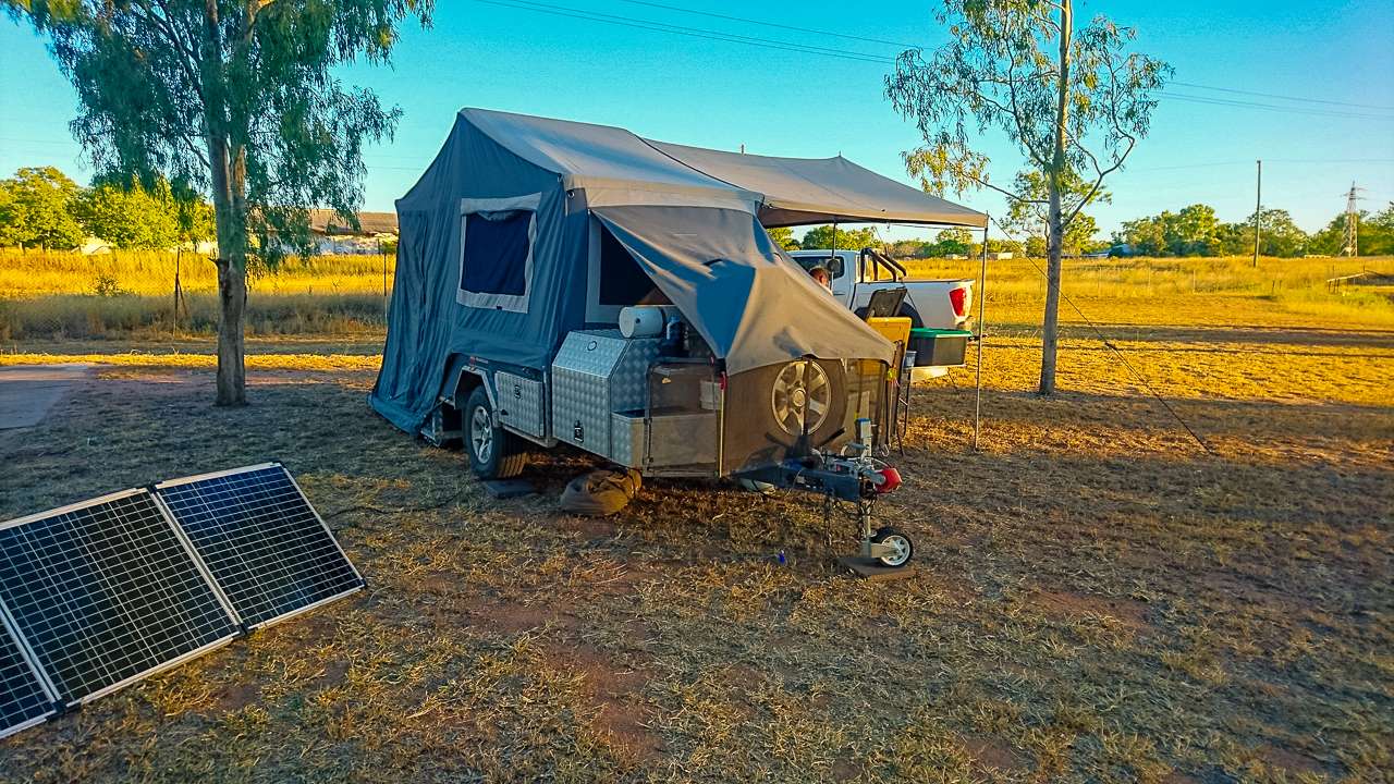 Fold Up Solar Panels With MARS Extremo Camper Trailer