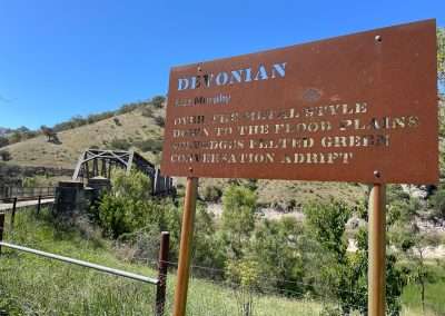 Sign Near Taemas Bridge