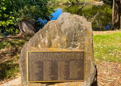 Flood Memorial Plaque In Gundagai