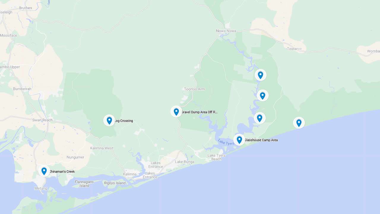 Free Campsites Lakes Entrance VIC