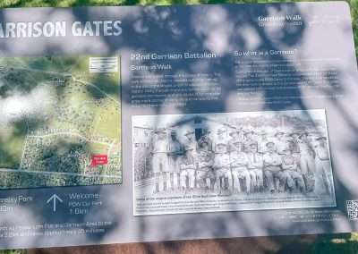 Garrison Gates In Cowra Information Board