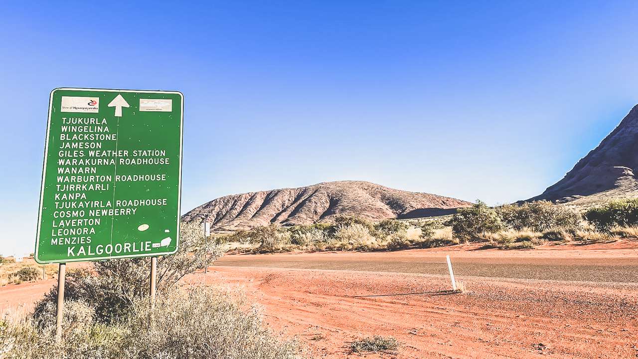 Sign At The Start Of The Great Central Road