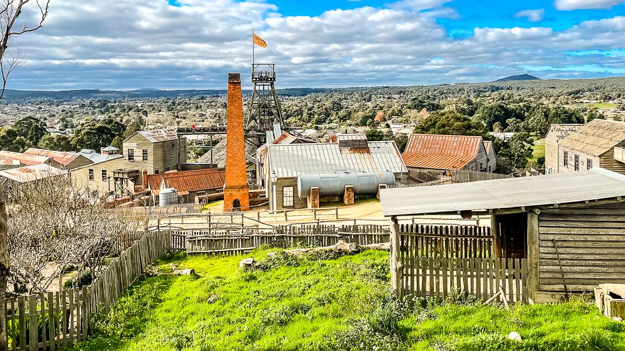 Sovereign Hill Ballarat From The Top Of The Hill
