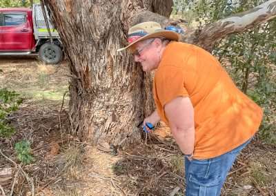 Amanda With Another Geocaching Find