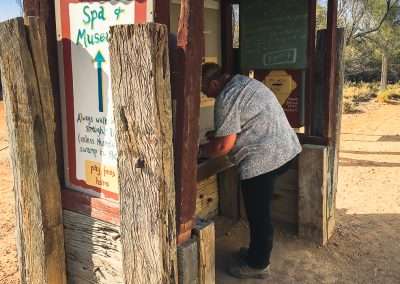 Amanda Checking In At Coward Springs