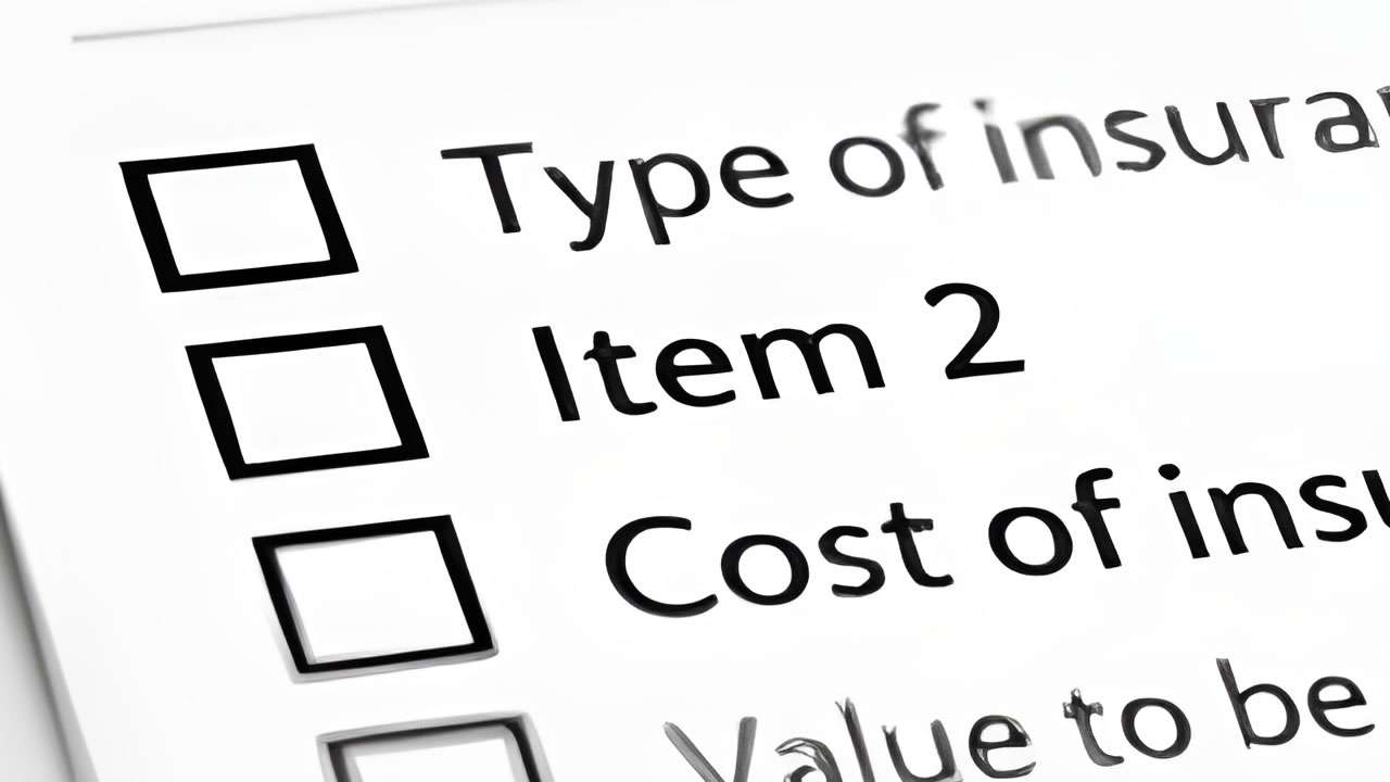 Caravan Insurance Checklist