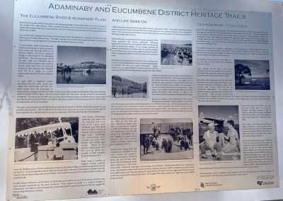 Adaminaby And Eucumbene Heritage Trails Information Board