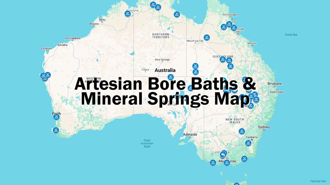 Artesian Bore Baths & Mineral Springs Map & Info