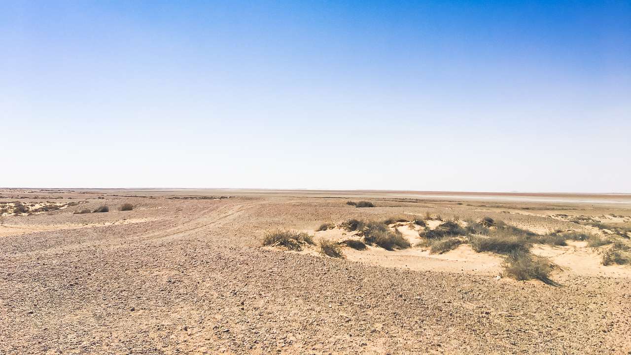 From The Lake Eyre Viewing Area In Oct 2019