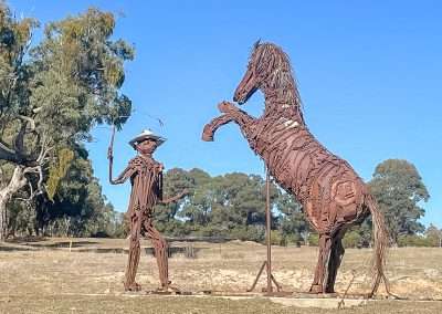 Great Sculpture At Tumbarumba Racecourse