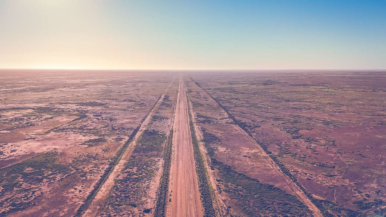 Oodnadatta Track Aerial View Near Curdimurka