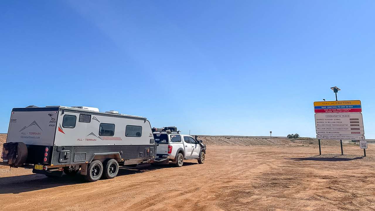Oodnadatta Track Sign At Marree In 2024 With QR Code