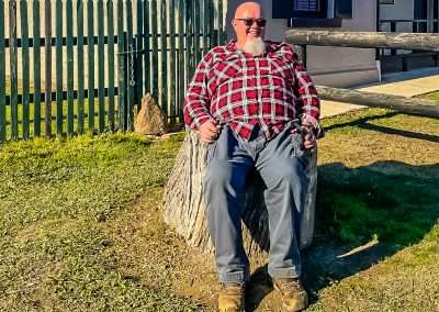 Sitting In The Chair Outside The Tooma Inn