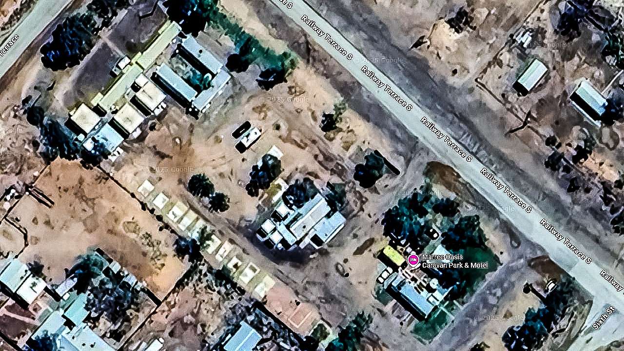 Marree Oasis Caravan Park Location On Google Earth