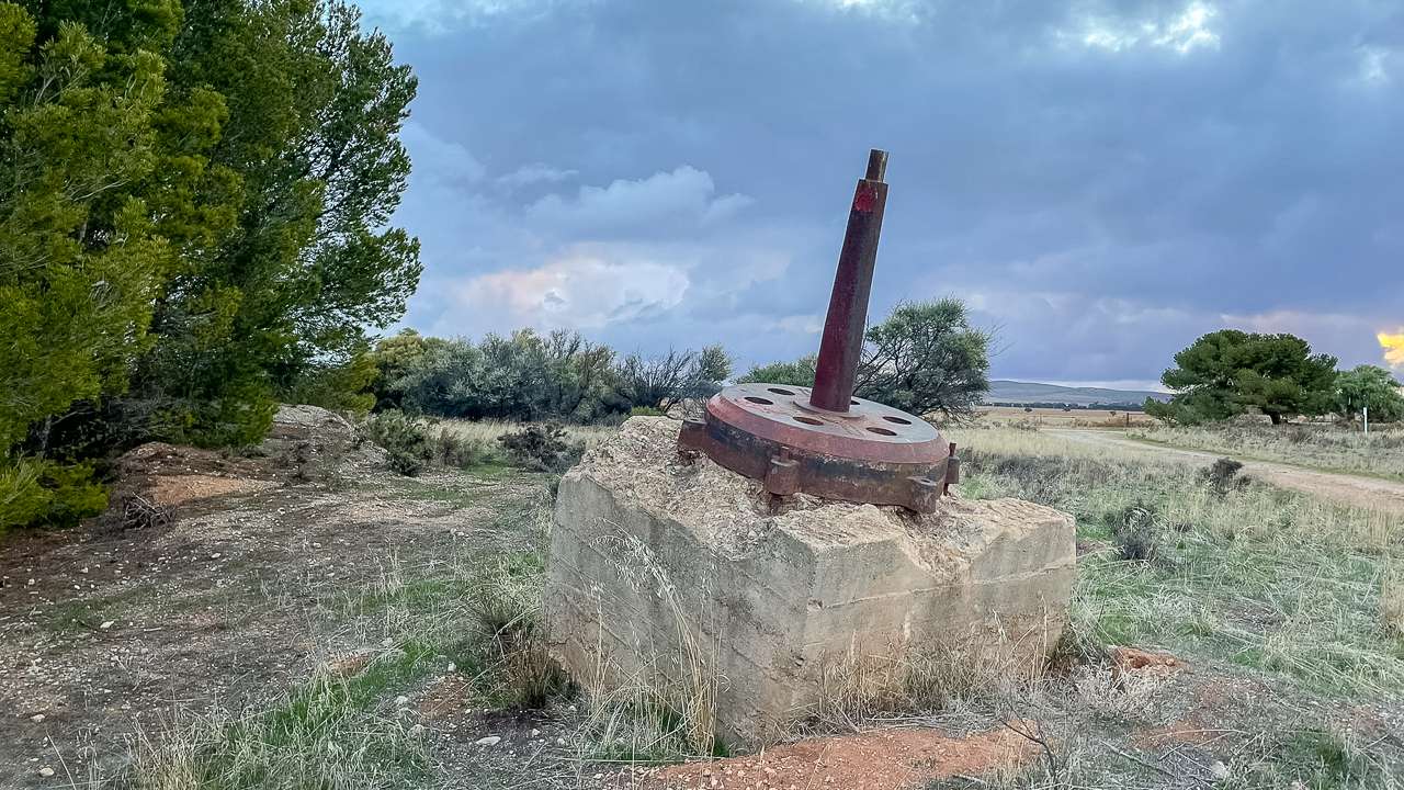 Maybe The Base Of The Goods Shed Crane At Abandoned whyte Yarcowie Station