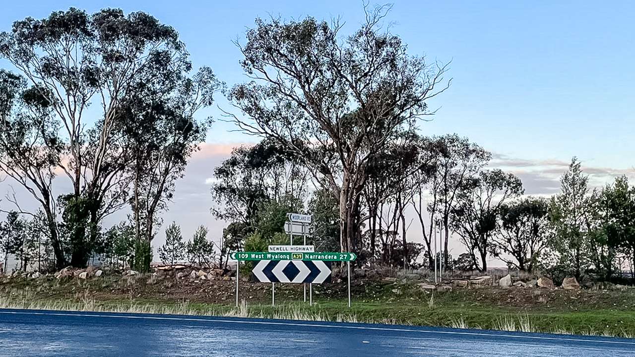 Newell Highway Near Grong Grong NSW