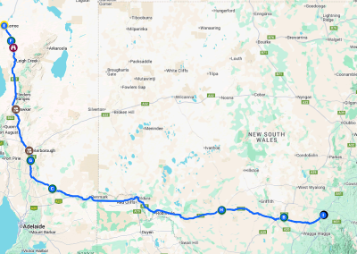 Our Cootamundra To Marree Itinerary