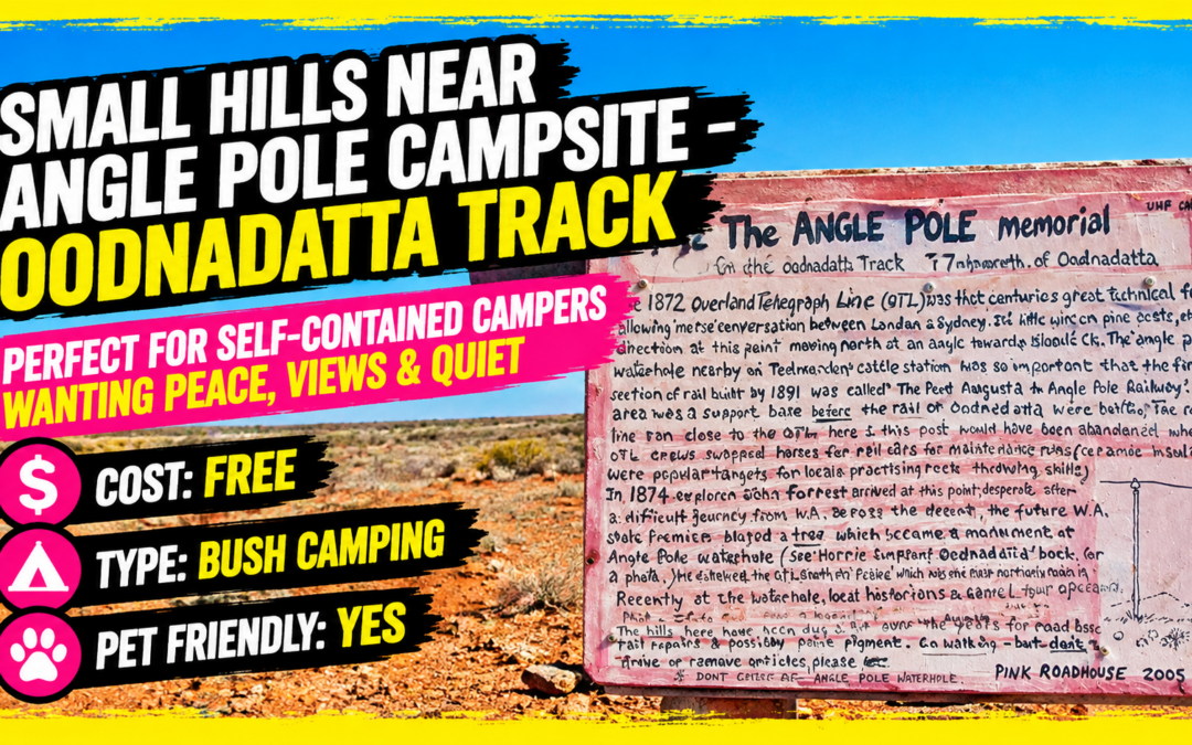Small Hills Near Angle Pole Campsite – Oodnadatta Track