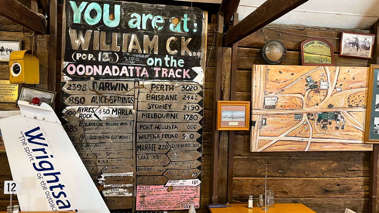 Inside The Dining Room At William Creek Hotel Pay for Your William Creek Hotel Campground Accommodation In Here