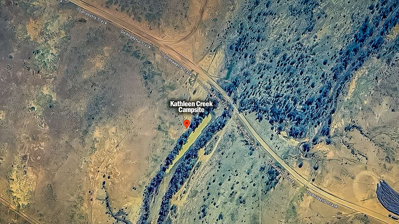 Kathleen Creek Camp Site Oodnadatta Track On Google Earth